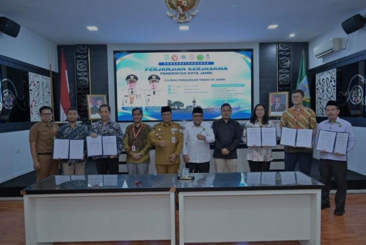 Perkuat Transformasi Digital dan Smart City, Pemkot Jambi Resmikan Kerja Sama Strategis dengan Lima Perguruan Tinggi