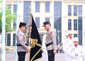 Kapolda Jambi Pimpin Upacara Serah Terima Pataka Siginjai Sakti Wira Bhakti dan Pelepasan Irjen Pol. Krisno H. Siregar
