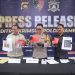 Polda Jambi Gelar Konferensi Pers Pengungkapan Kasus Dugaan Tambang Emas Ilegal Di Bungo