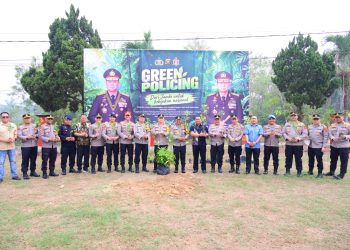 Kapolda Jambi Pimpin Penanaman Pohon Di SPN, Wujudkan Komitmen Green Policing Dan Pelestarian Lingkungan