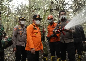 Polda Jambi Bersama Tim Gabungan Pantau Karhutla di TNBS, 5,5 Hektare Kawasan Hutan Masih Dalam Penanganan