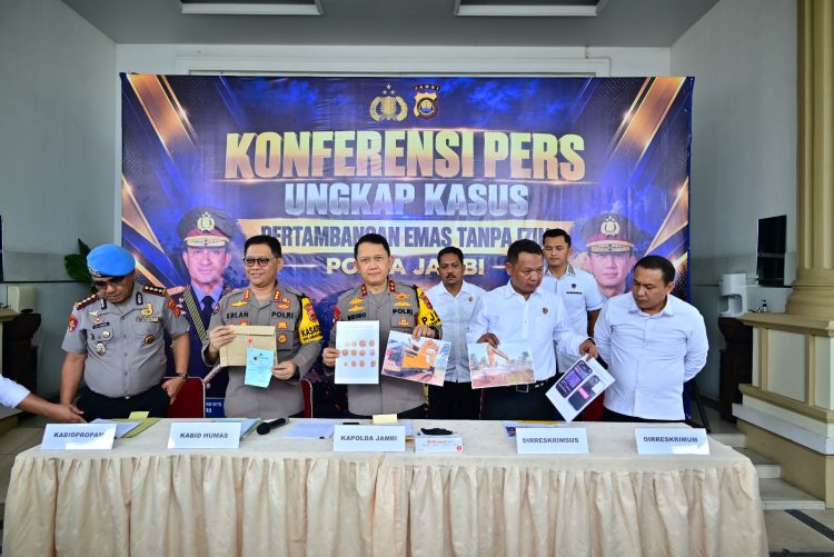 Sepanjang Januari–Oktober 2026 Polda Jambi Berhasil Ungkap 32 Kasus Peti Di Provinsi Jambi