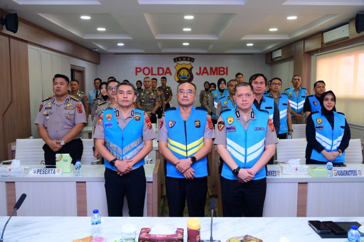 Polda Jambi Ikuti Pengambilan Sumpah Dan Penandatanganan Pakta Integritas Seleksi Pendidikan Pengembangan Polri